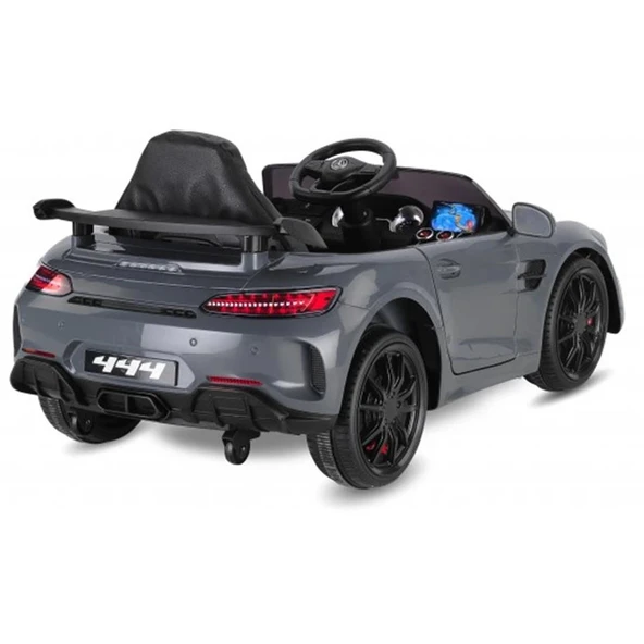 BABYHOPE 444 GTR SPORT 12V UZAKTAN KUMANDALI AKÜLÜ ARABA KOYU GRİ - 4
