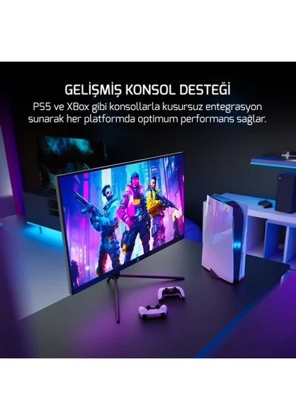 GamePower Lucid S50 24.5'' 500Hz 0.2Ms Fast VA E Spor 10 Bit Pivot RGB Gaming Monitör - 3