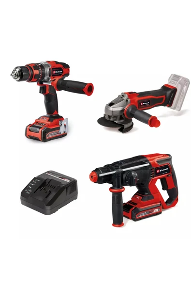 Einhell TE-TK 18/3 Li +2 (CD+AG+HD) vidalama, kırıcı, taşlama - 4