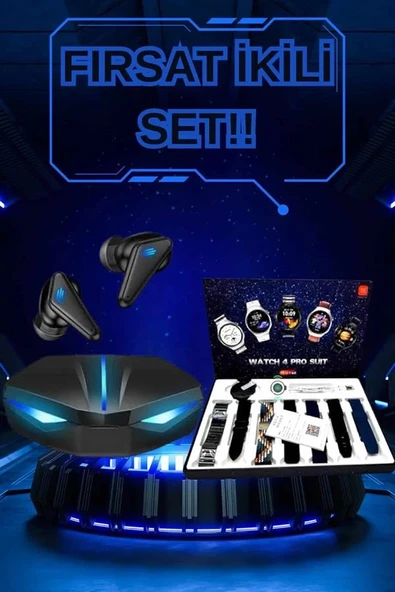 Gamer Kulaklık ve Çok Kordonlu Akıllı Saat Gürültü Önleyici GPS Desteği - Resim 2