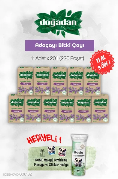 Doğadan Adaçayı Bitki Çayı 11 AL 9 ÖDE ve Rosie