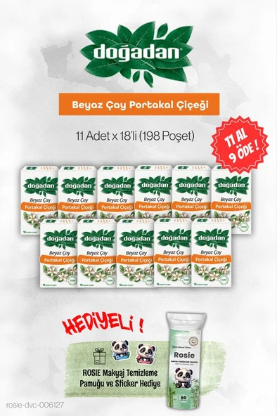 Doğadan Beyaz Çay Portakal Çiçeği 20'li 11 AL 9 ÖDE ve Rosie ürün görseli