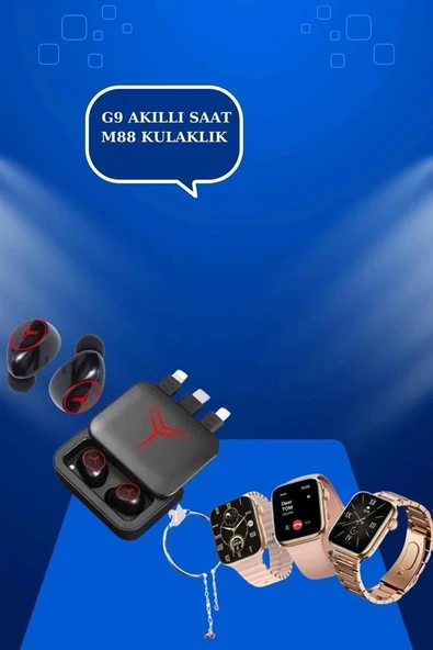 Powerbank Özellikli Bluetooth Kulaklık ve Nabız Ölçer Akıllı Saat Bileklik Hediyeli - Resim 4