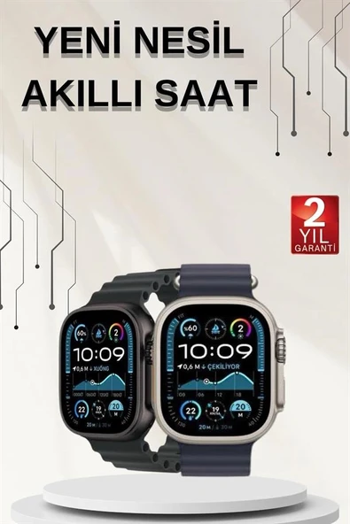 Akıllı Saat Sesli Görüşme Titreşimli GPS Bağlantısı Müzik Dinleme Sosyal Medya Bildirimleri - Resim 2