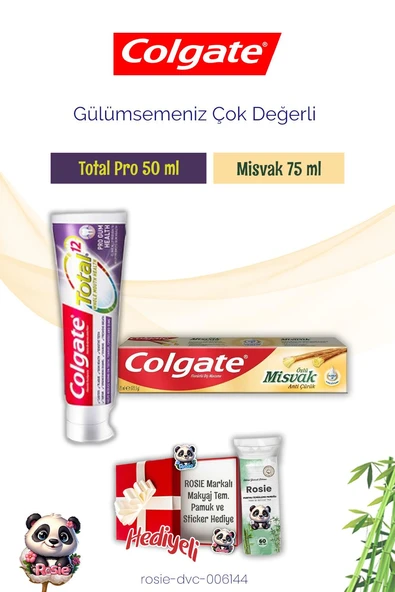 Colgate Diş Macunu Total Pro ve Misvak, Rosie Hediyel ürün görseli