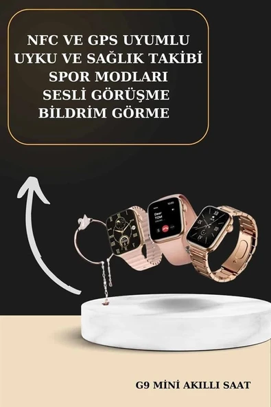 3 Kordonlu Pembe Amoled Ekran Akıllı Saat ve Yeni Nesil Pro Kablosuz Bluetooth Kulaklık ANC/ENC ürün görseli 1