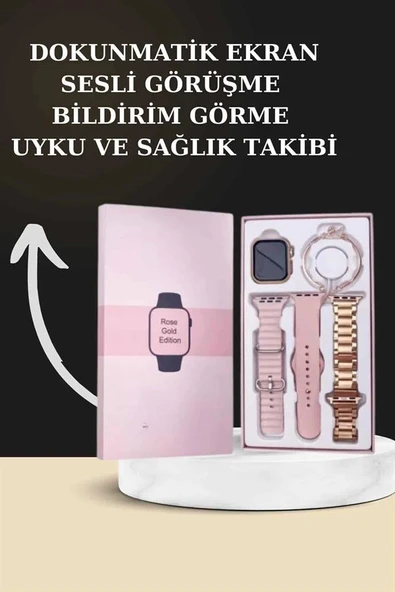 Yeni Nesil Kaliteli Akıllı Saat ve Kablosuz Bluetooth Kulaklık  Yüksek Ses Kaliteli - Resim 3