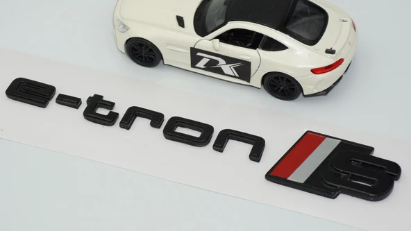 DK Tuning e-tron S Bagaj Siyah Kırmızı Yazı Logo Audi İle Uyumlu - 4