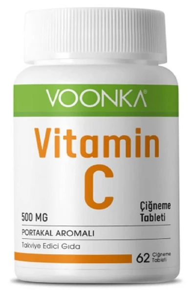 Voonka Vitamin C Çiğneme 60 Tablet | Portakal Aromalı ürün görseli