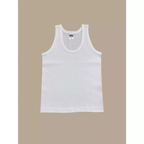 Erkek Çocuk Düz Kalın Askılı Atlet 6 Adet - 3