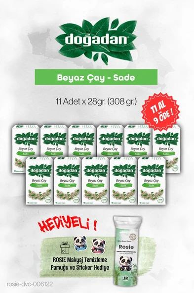 Doğadan Beyaz Çay Sade 28gr 11 AL 9 ÖDE ve Rosie - 1