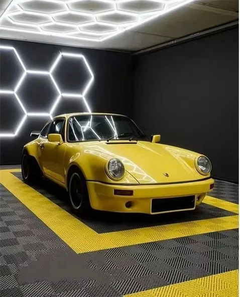 Cata CT-9082 Anzer 240W LED Lineer Hexagon Showroom Armatür Beyaz Işık 6400K Dekoratif Tavan Aydınlatma - 3