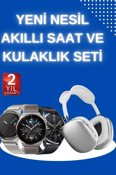Yeni Nesil Sesli Görüşme Akıllı Saat ve Powerbank Çoklu Şarj Girişli Bluetooth Kulaklık Nabız Ölçer - 2