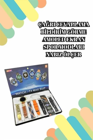 2025 Model Çok Kordonlu Akıllı Saat ve Bluetooth Kulaklık El Fenerli - Resim 4