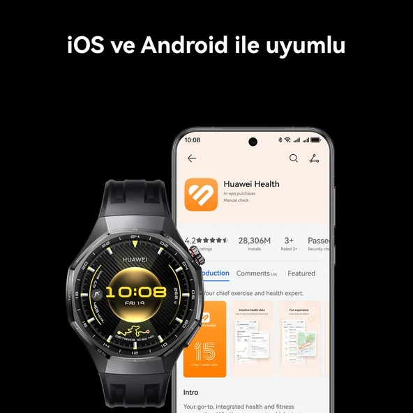 Huawei Watch GT 6 Pro 46 mm - Siyah - 7