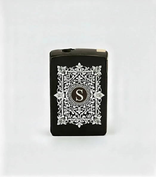 S Harfli Detaylı Kişiye Özel Harf Baskılı Gazlı Çakmak ürün görseli 1