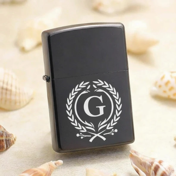 G Harfli Kişiye Özel Harf Baskılı Benzinli Çakmak ürün görseli 1