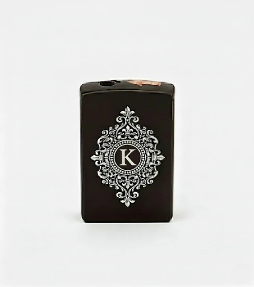 K Harfli Detaylı Kişiye Özel Harf Baskılı Gazlı Çakmak ürün görseli 1