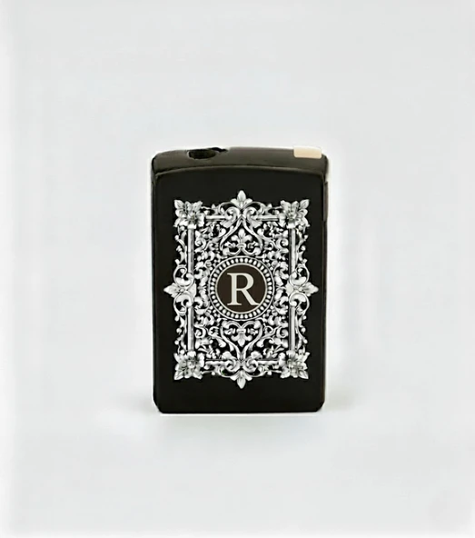 R Harfli Detaylı Kişiye Özel Harf Baskılı Gazlı Çakmak ürün görseli 1