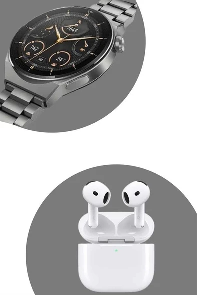 Akıllı Saat ve Kulaklık Seti Bildirim Görme Arama Cevaplama ANC Özelliği ürün görseli 1