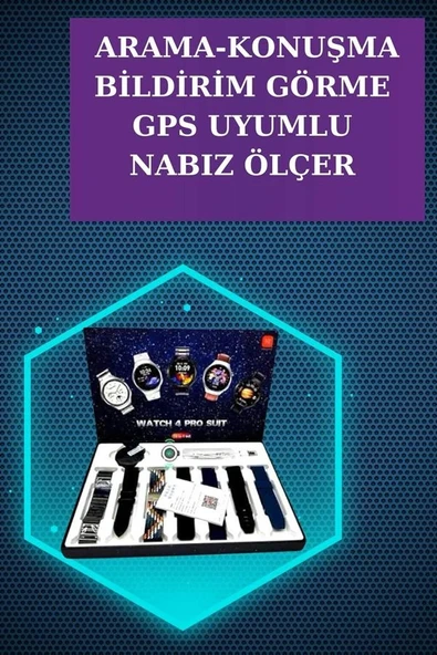Gamer Kulaklık ve Çok Kordonlu Akıllı Saat Gürültü Önleyici GPS Desteği - Resim 4
