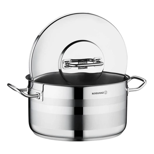 Korkmaz A2029 Astra2 Derin Çelik Tencere 32x19 cm - 3