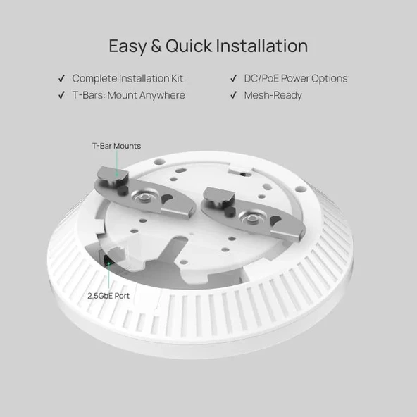 TP-Link EAP610 Ultra İnce Kablosuz Erişim Noktası AX1800 - 4