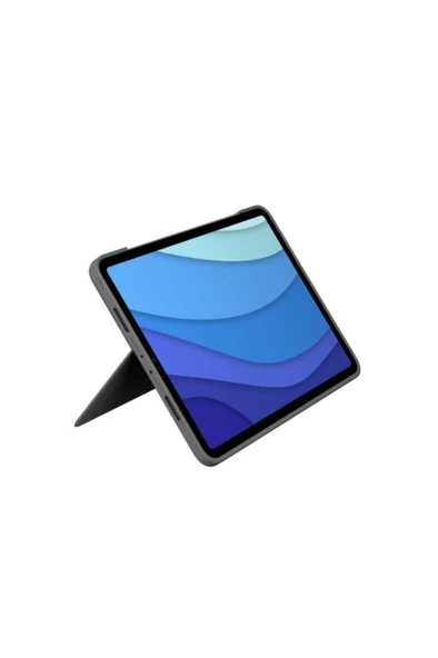 Logitech Combo Touch Klavyeli iPad Kılıfı, Ayrılabilir, Trackpad ve Smart Connector Özellikli, Arka Aydınlatma ve Destek Ayaklı Klavye, iPad Pro 11 inç 1. 2. 3. ve 4. Nesil ile Uyumlu, Gri - 3
