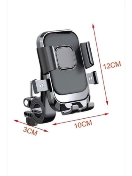 Hds096 Ayarlanabilir Bisiklet Motosiklet Otomatik Tuşlu Motorsiklet Ayna Bağlantılı Telefon Tutucu - Resim 3