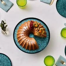 Karaca Teo Yeşil 7 Parça Standlı Pasta/Tatlı Seti - Resim 2