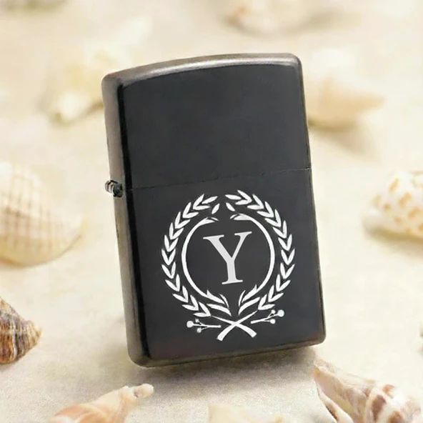 Y Harfli Kişiye Özel Harf Baskılı Benzinli Çakmak ürün görseli 1