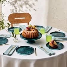 Karaca Teo Yeşil 7 Parça Standlı Pasta/Tatlı Seti ürün görseli