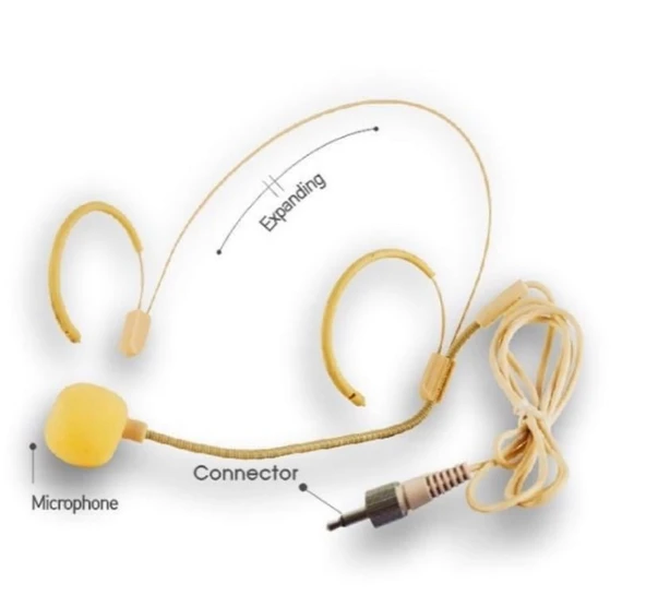 Osawa W-4 Ten Rengi 3.5 Mm Jacklı Headset Mikrofon Müşteri Hizmetleri Kafa Mikrofonu