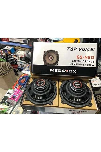 Megavox G5 Neo Seri 13 Cm Neodyum Mıknatıslı Midrange 500W Maksimum 100W RMS - 3