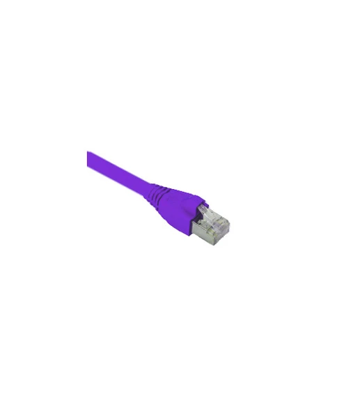 Cat6A S/FTP Patch Cord LSOH 1m Mor ürün görseli 1