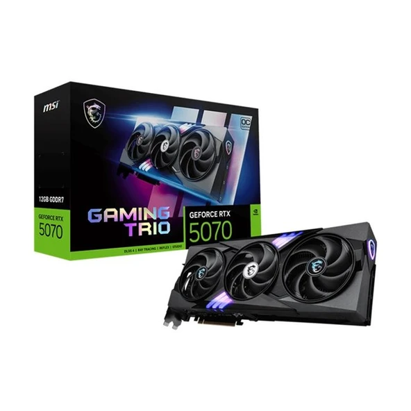 MSI GEFORCE RTX5070 12G GAMING TRIO OC 12GB GDRR7 192BIT 1XHDMI 3XDP EKRAN KARTI
