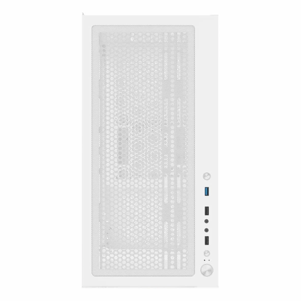 Aztech AZT101-W USB 3.0 RGB ATX Mid Tower Beyaz Kasa - Resim 4