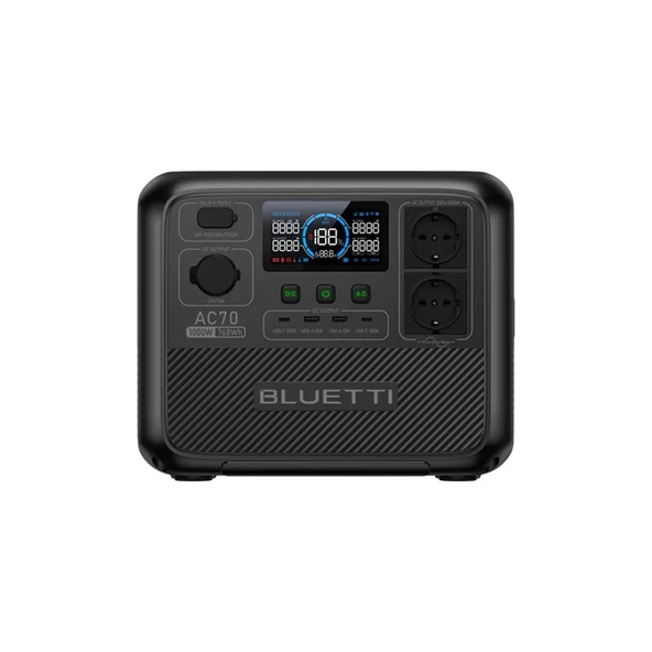 BLUETTI AC70P 1000W 768WH TAŞINABİLİR GÜÇ İSTASYONU ürün görseli 1