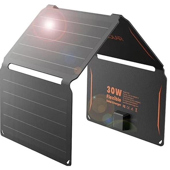 FLEXSOLAR E30 TAŞINABİLİR GÜNEŞ PANELİ 30W ürün görseli 1