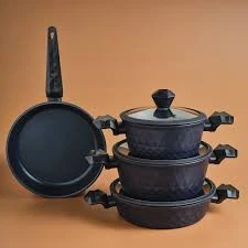 Karaca Biodiamond Antibakteriyel Kulplu İndüksiyon Tabanlı 7 Parça Tencere Seti - Resim 2