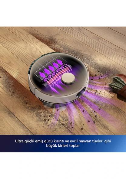 Philips XU7000/02 7000 Serisi Aqua Islak Ve Kuru Temizleme Özellikli Robot Süpürge - 3