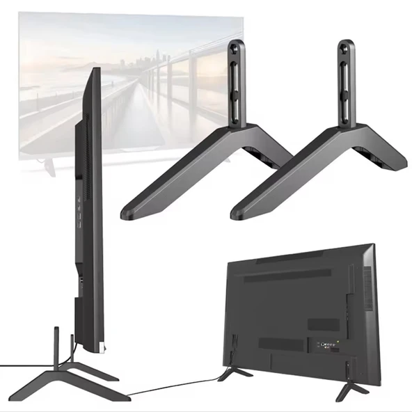 POWERMASTER PM-26784 YÜKSEKLİK AYARLI 32"-75" UNIVERSAL TELEVİZYON AYAĞI STANDI - 2