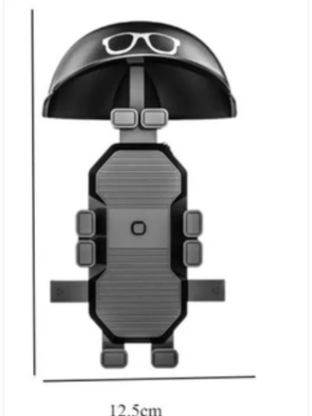 Motor Motosiklet Bisiklet Telefon Tutucu YağmurGüneş Koruyucu GoPro Bağlantılı Şok Emici Damper - Resim 2