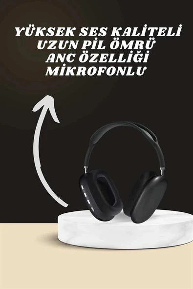Kulak Üstü Kulaklık Pro9 ve Yeni Nesil Akıllı Saat Android ve İOS Uyumlu ANC Özelliği ürün görseli 1