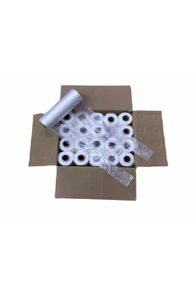 1 Koli (20 Adet) Küçük Boy 200’lü Manav Poşeti Hışır Atlet Poşet Rulo ürün görseli