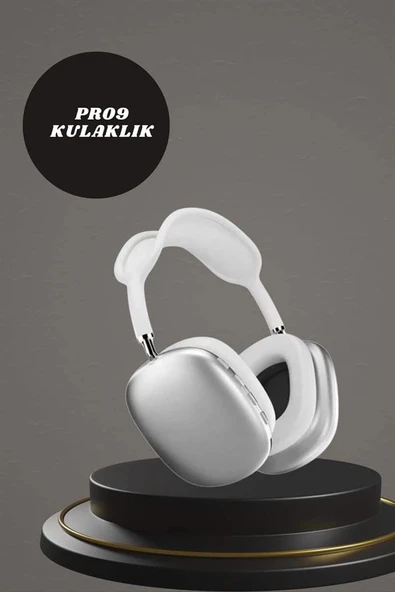 Kulak Üstü P9 Kablosuz Bluetooth Kulaklık ve 7 Kordonlu Akıllı Saat - Resim 4