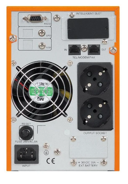 MAKELSAN POWERPACK SE 1KVA 1F/1F (2X7AH) 4/8DK ONLINE UPS - Resim 2