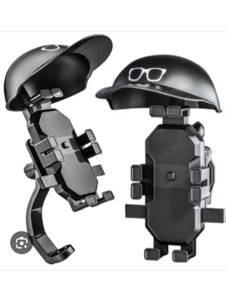 Motor Motosiklet Bisiklet Telefon Tutucu YağmurGüneş Koruyucu GoPro Bağlantılı Şok Emici Damper ürün görseli 1