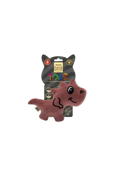 Cattie Matatabi İçerikli Kedi Oyuncağı Peluş Trex 15Cm