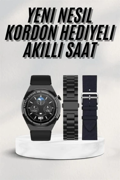 En Çok Tercih Edilen Akıllı Saat Amoled Ekran Nabız Sensörü GPS Uyumlu Adımsayar - Resim 2